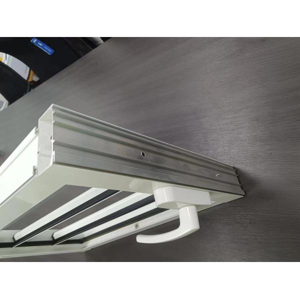 Functional Blind Shutter Louver Glass Window With Simplicity Material