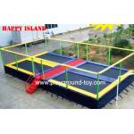 China Trampolines With Enclosures Funny Big Safest Trampolines For Kids Toddlers In Amusement Park for sale