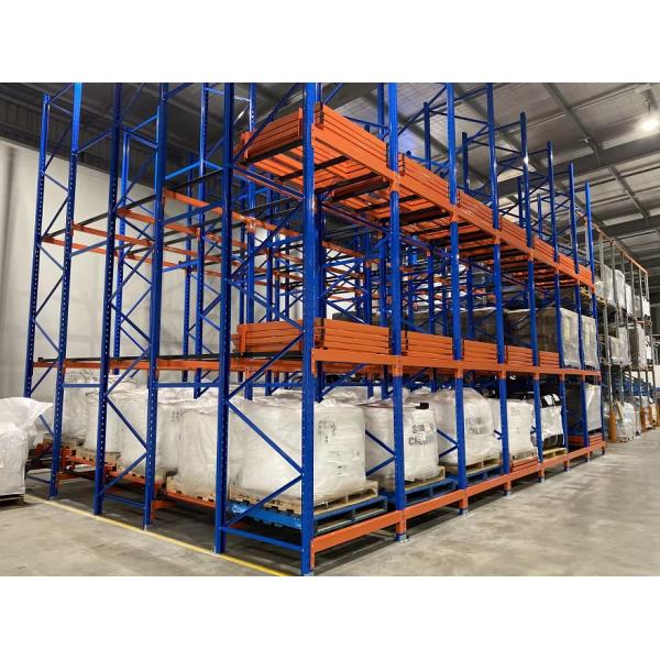 Customized Industrial Push Back Storage Racks For Storing Large Volumes Goods