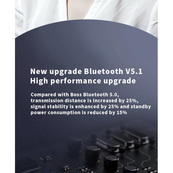 Bluetooth Neckband Earphones With 70H Playing Flashlight TF Card Model