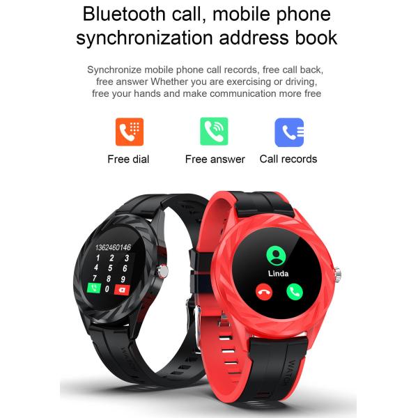 Men Smartwatch Bluetooth Call Heart Rate Monitoring Step Distance Fitness Tracker