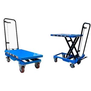 Single Scissor Platform 32.68in * 19.69in Manual Scissor Lifter Tables Max