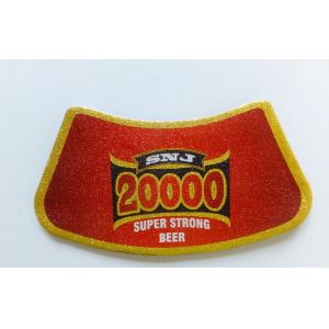 Custom Printing Beer Neck Label Metalized Labels With HACCP Certificated