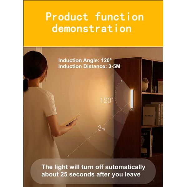 Dimmable Cabinet Led Motion Sensor Light With Three Color Dimming