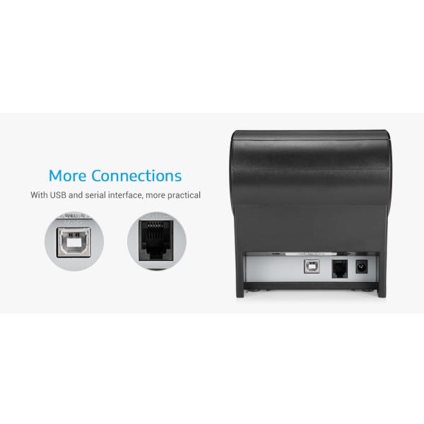 Android Platform Wifi Receipt Printer , Portable Wireless Printer 58mm Paper Width