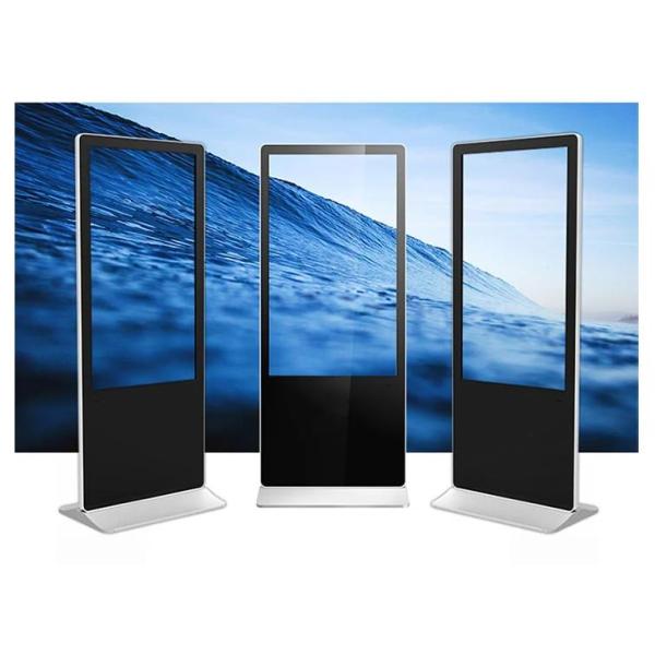 Digital LCD Signage Indoor Kiosk Narrow Bezel 55 Inch Totem Ultra Thin Design