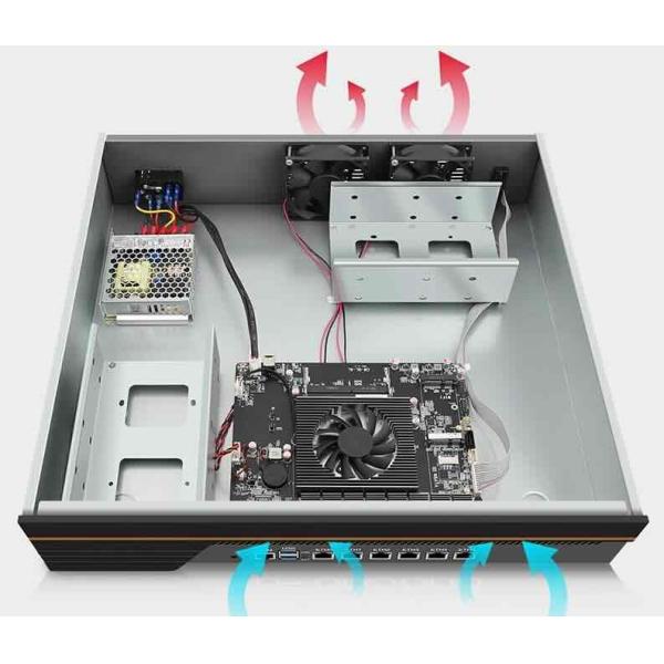 Zynshield 1U Rackmount Firewall pfSense OPNsense Ubuntu CentOS J4125 4G Wifi 6 2.5G LAN