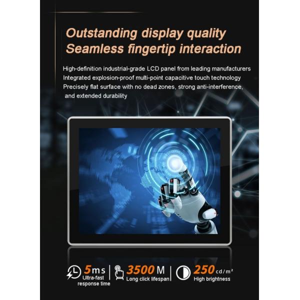 21.5 Inch Industrial Embedded Digital TouchScreen Display Dvi VGA Capacitive PCAP Multiple Colors Available