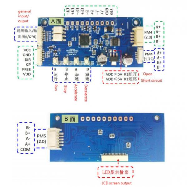 Manual Control 12V DC Bipolar Stepper Motor Driver CCYH-PM45FH Integrated Stepper Motor