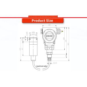 Digital Display Liquid Level Gauge UNIVO UBPT500-602TSY Comprehensive Accuracy