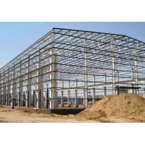 China Galvanized Steel Structure Warehouse with Anti-corrosion Paint Coating and Carbon Structural Steel Q355b for Durable Industrial Storage on sale