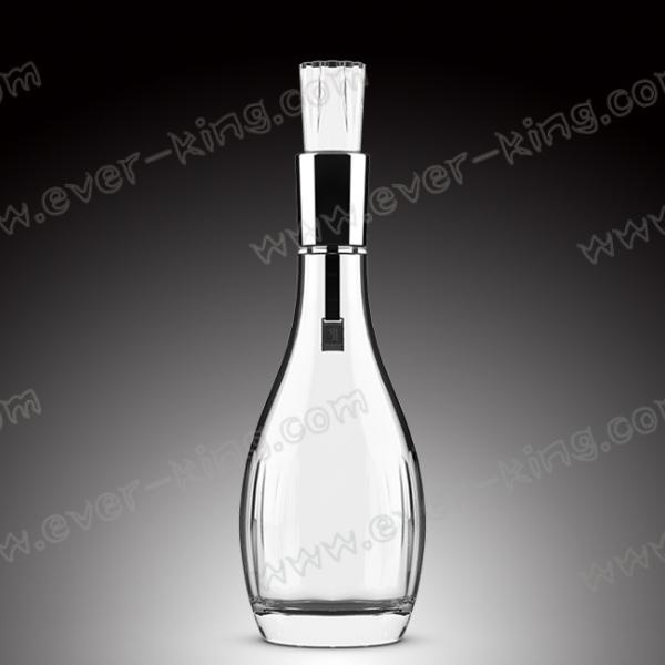 Glass Stopper Empty Alcohol 500mL Vodka Glass Bottle