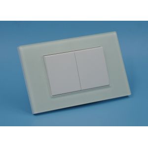 House Electrical 2 Gang 1 Way Switch Over Voltage Protection Flame Resistant