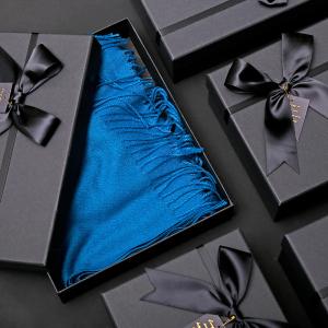 China Wholesale Rigid Cardboard Packaging Handmade Paper Gift Box With With Ribbon on sale