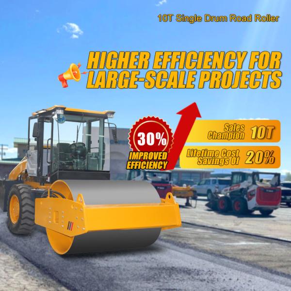 Cheap Price 10 Ton Hydraulic Road Roller Compactor Single Drum Road Construction Machine