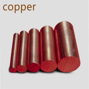 China High Purity C11000 Copper Bar 12mm Dia Solid Copper Ground Rods on sale