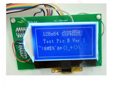 2.15 Inch 128x64 Graphic LCD Screen with 34PIN Soldering FPC and 6 O'clock Viewing Angle