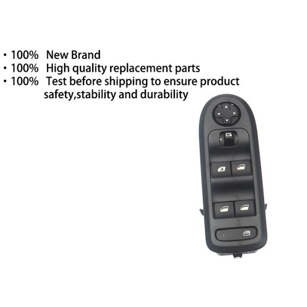 Peugeot 301 Elysee Power Window Master Control Switch Front Left ABS Material