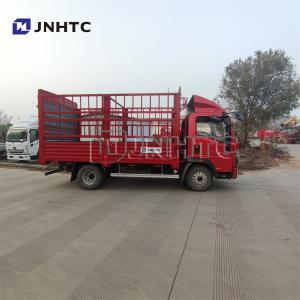China Cargo Transport 4x2 Light Cargo Box Van Truck 6 Wheelers Fence Sidewall Truck on sale