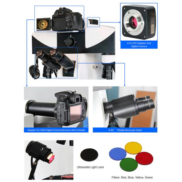 Motorized Digital Forensic Comparison Microscope with 80~240V Wide Range Voltage High Resolution CCD Camera and Motorized Control