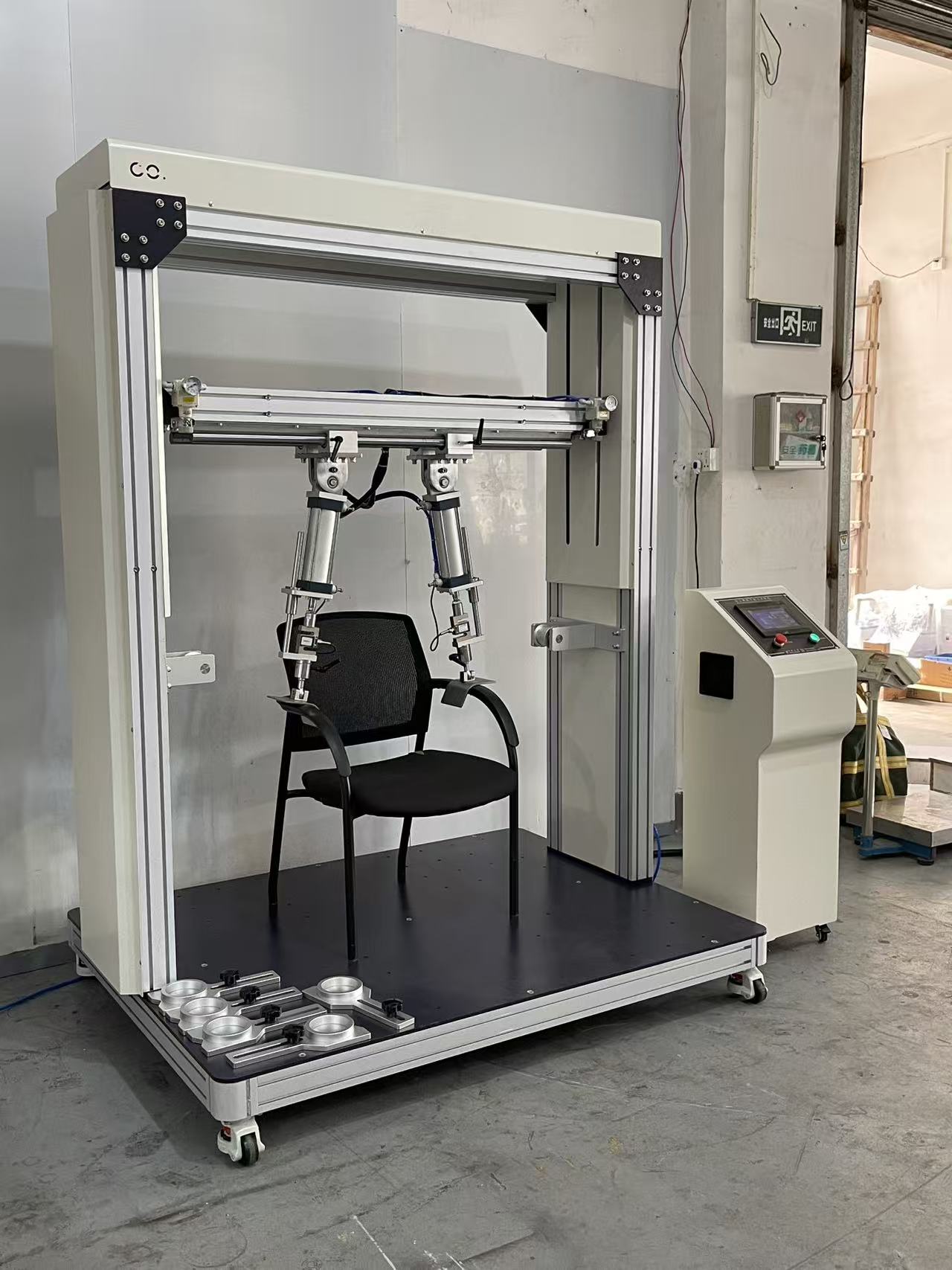 Office Chair Armrest Fatigue Testing Machine, Armrest Durability Compression Cyclic Life Strength Performance Tester