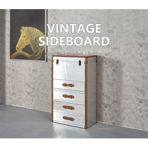 Nidea Luxury Wine Display Sideboard showcase Bedside Aluminum Kitchen Leather Rustic Trunk Side Table Corner Cabinet