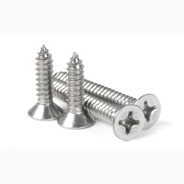SUS304 SUS316 Cross Recessed Countersunk Head Screw GB846 Countersunk Head