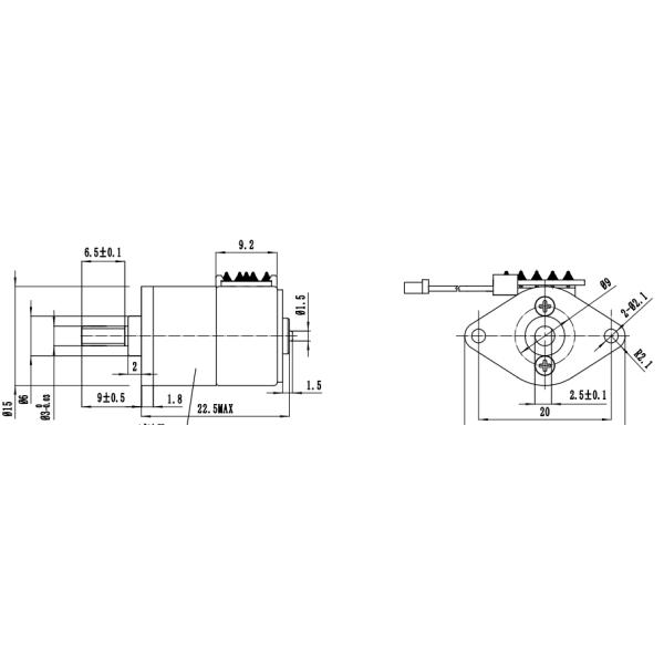15mm Gear Reducer Stepper Motor 15BY45-G Precision Metal Gearbox For Compact Devices