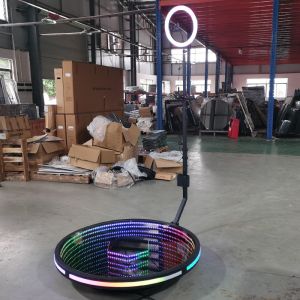 Automatic 360 Rotating Photo Booth Led Camera Spin Around Photo Booth