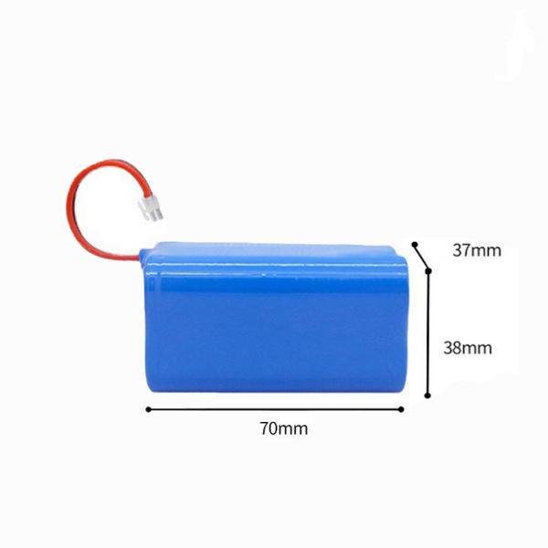 Pollution Free 18650 Battery Pack 14.8V 2500mAh For Sweeper'