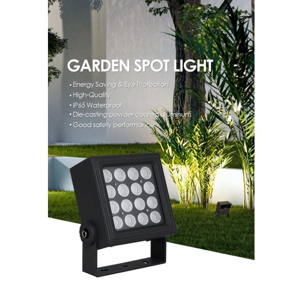 High Efficiency Led Flood Light 16W Die Casting Aluminum DC24V AC220V IP65 130*130MM Square Shape
