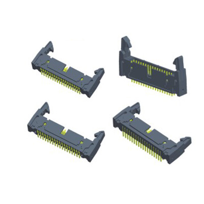 Ejector Straight Pin Header Long Latch For Print Circuit Board 2.54mm Pitch