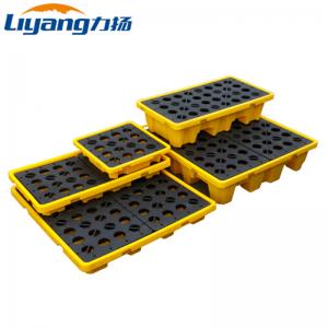 Wholesale Poly Plastic Spill Pallets Oil Drum Secondary Containment Pallets from china suppliers