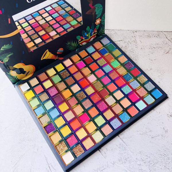 Hot 99 Colors Brazil Eye Shadow Palette Pigmented Pressed Powder Shimmer Eye Shadow Matte Glitter Stage Party Eyeshadow Palette