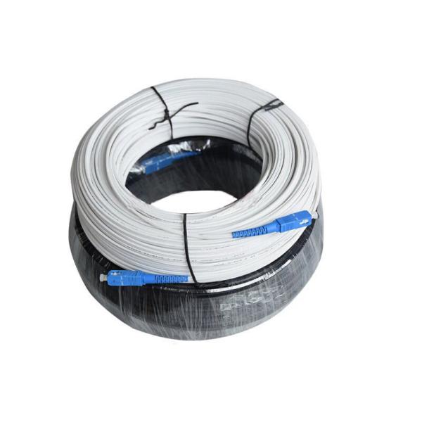 LZSH Tube G657A Fiber Optic Patch Cables , Outdoor Flat Ftth Drop Cable