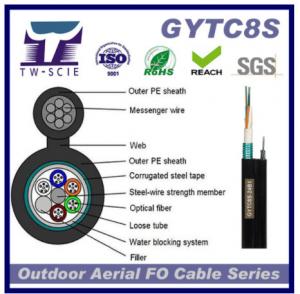 Wholesale 36 Core GYTC8s Fiber Optic Network Cable Self - Support Aerial Installation Method from china suppliers