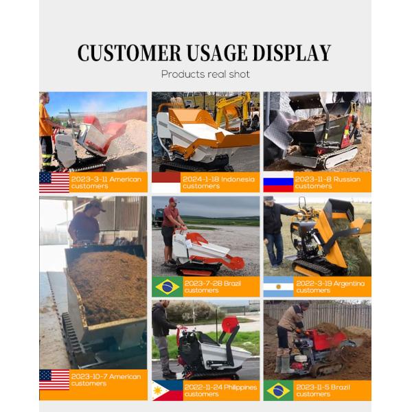 Cheap Farm Construction Rotation Small Mini Dumper Crawler Dumper Mud Buggy Concrete Dumper