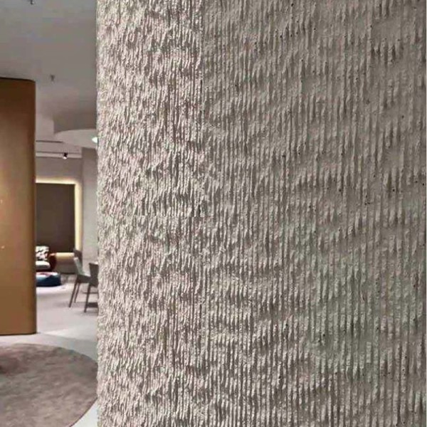 Flowing Soft Stone Flexible Wall Panel With Natural Slate Texture 600x1200mm