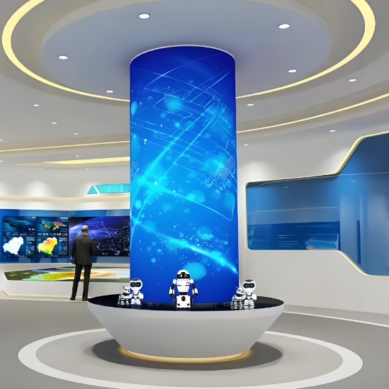 3D Immersive Interaction LED Time Tunnel Screen Curved Micro LED Display