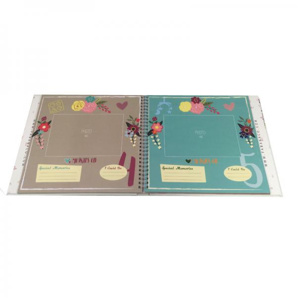 Quality Journal Album Baby Memory Books Spiral Binding Picture Memory Book for sale