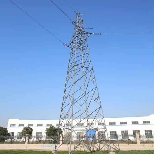Galvanized Q235b Electric Tower Power Lines High Voltage Angular Tower