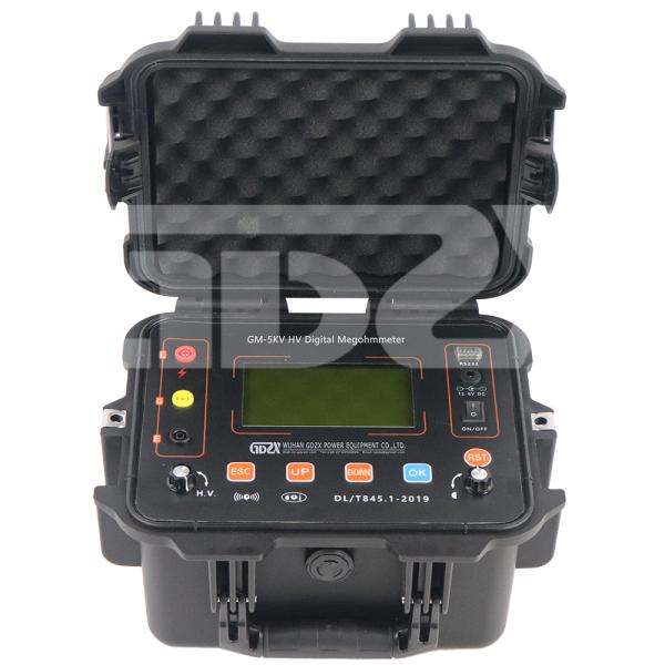 GM-5KV AC10.0kV 50Hz Adjustable High Voltage Digital Megohmmeter Microcomputer Control
