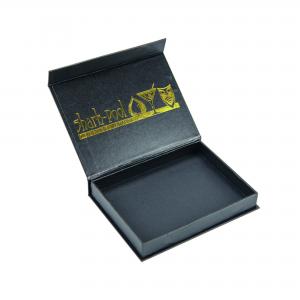 China Custom Book Shaped phone case box packaging With Gold Stamping on sale