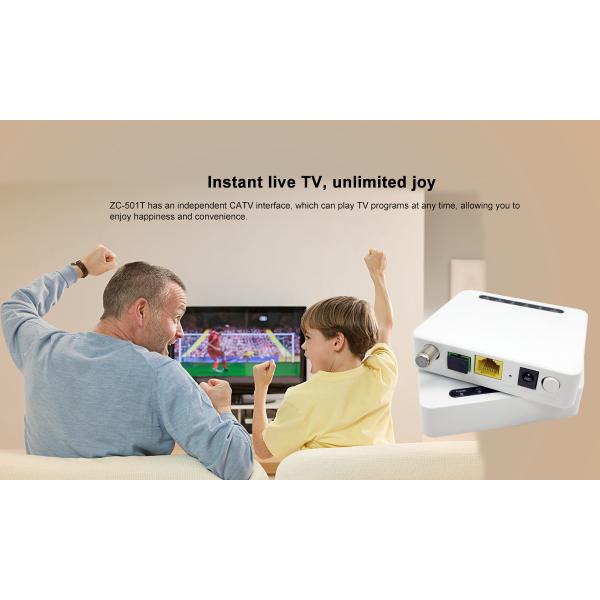ZC-501T XPON ONU CATV 1GE CATV With Remote Support ONT GPON