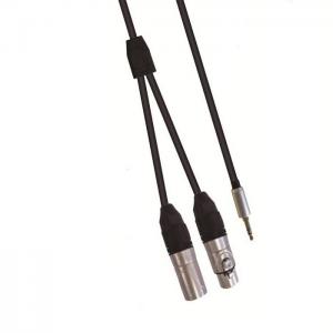 Wholesale Audio Cable 3.5mm Stereo  To XLR F XLR M Y Splitter Cable For Speaker Mixer from china suppliers