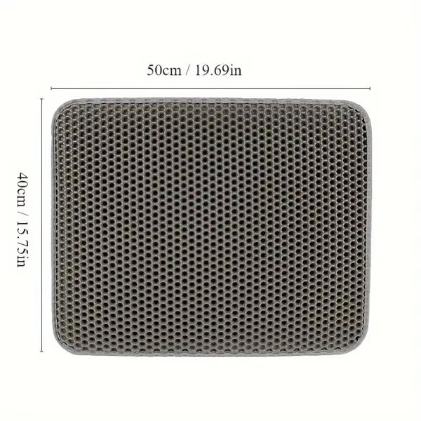 Washable Pet Accessories Double Layer Cat Litter Trapping Mat Waterproof