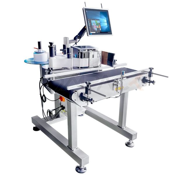 100pcs/Min Industrial Bottle Printing Labeling Machine PLC HMI Control