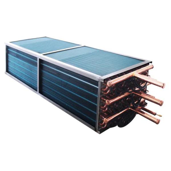 Copper Finned Tube Coil Heat Exchangers / Air Cooler Heat Exchanger ASME