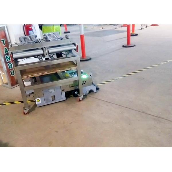 24h Long Working Time Unidirectional Tunnel AGV Auto Guided Vehicle With Laser