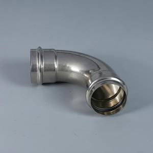 Wholesale Nickel White Grooved Fittings Elbow , Forged SS Elbow 45 Degree from china suppliers